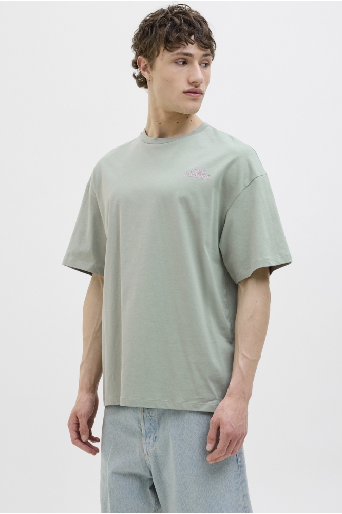 JJEAMES TEE SS CREW NECK 12268471 ICEBERG GREEN